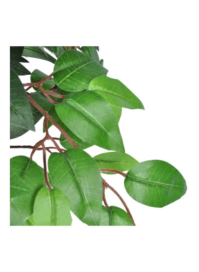 آنسيلف شجرة لبخ نبات اصطناعي مع أصيص أخضر 110سم - Image 2