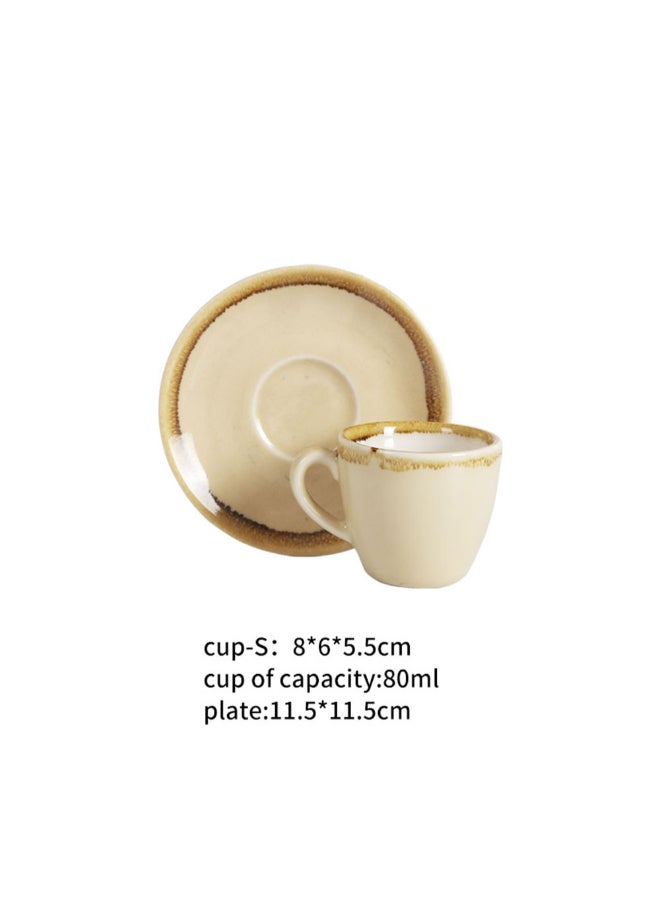 Sharpdo kiln Coffee Cup And Saucer Beige  - Image 2