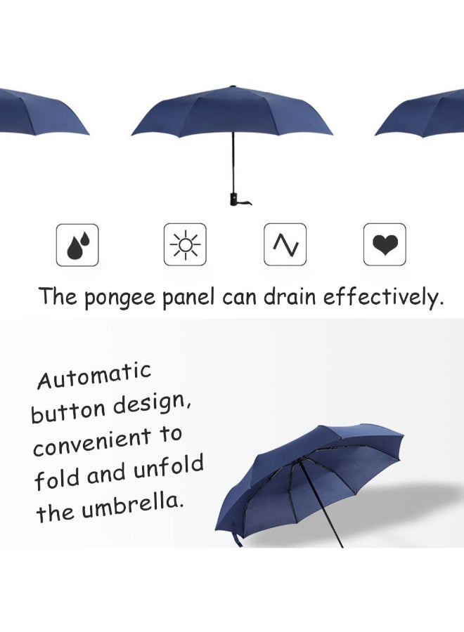 Tri-Fold Umbrella Blue - Image 2