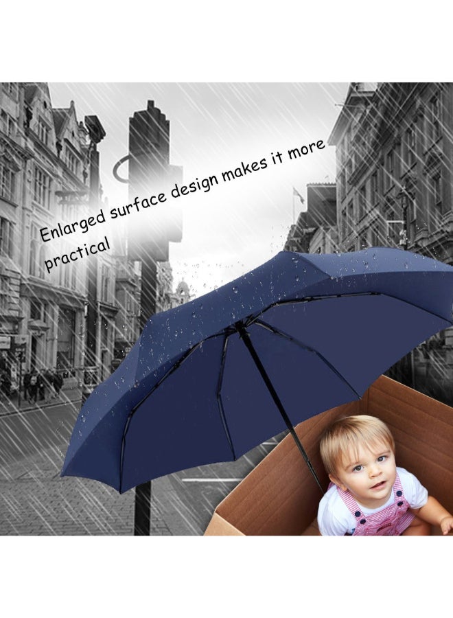 Tri-Fold Umbrella Blue - Image 3