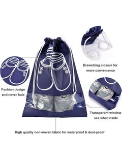 Generic Dust-Proof Shoe Organizer Bag Dark Blue  - Image 2