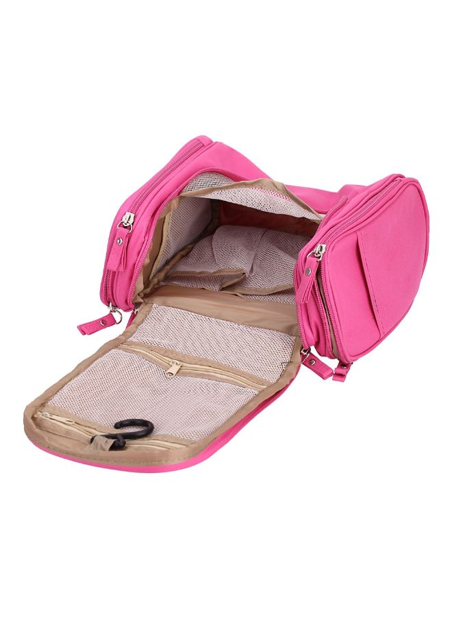 Water Resistance Multifunction Travel Toiletry Cosmetic Bag Pink - Image 2