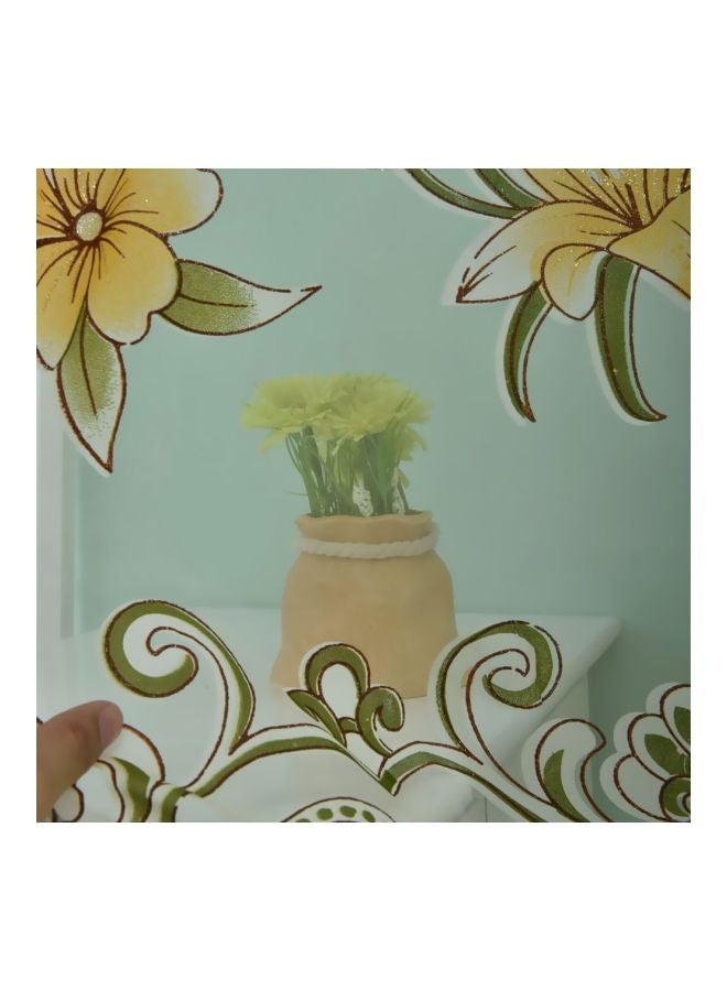 آنسيلف مجموعة ستارة منسدلة أنيقة من الفوال من قطعتين متعدد الألوان 100x200سم - Image 2