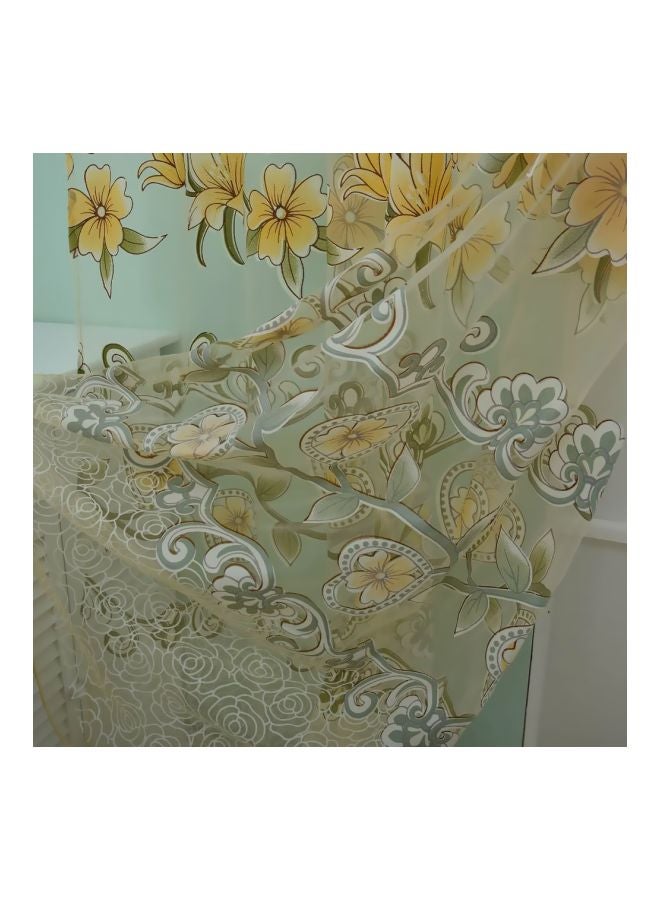 آنسيلف مجموعة ستارة منسدلة أنيقة من الفوال من قطعتين متعدد الألوان 100x200سم - Image 5