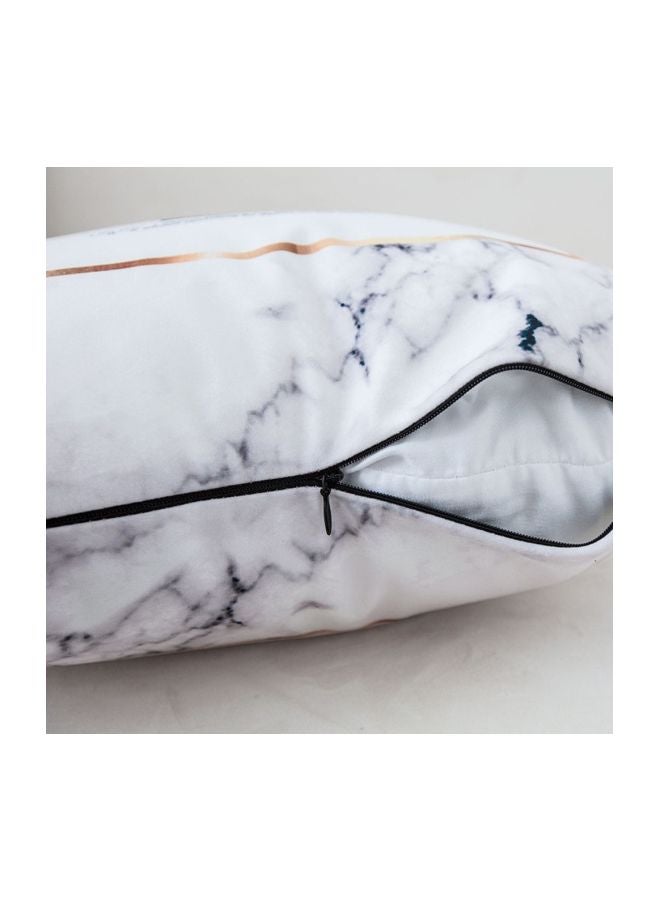 Letter Printed Cushion Cover Black/Gold/Grey 45x45cm - Image 2
