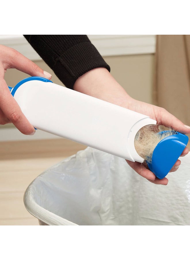 فرشاة تنظيف شعر محمولة لإزالة الوبر وفراء الحيوانات الأليفة أزرق/ أبيض 27Ø³Ù†ØªÙŠÙ…ØªØ± - Image 3