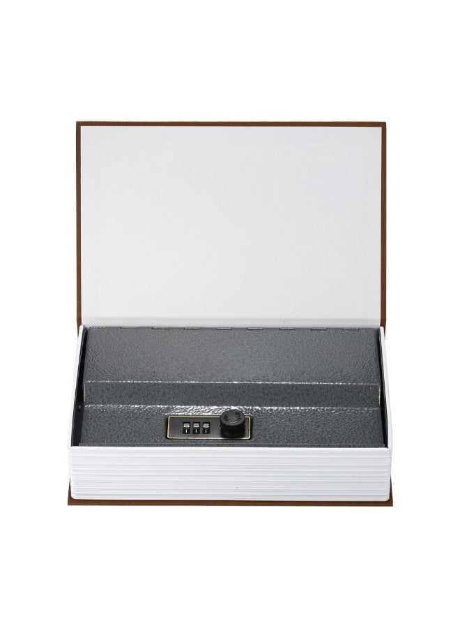 Security Hidden Safe Box With Combination Lock Brown 24cm