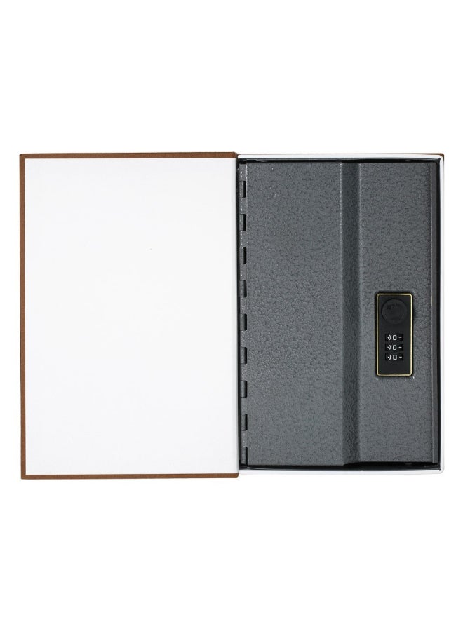 Security Hidden Safe Box With Combination Lock Brown 24cm