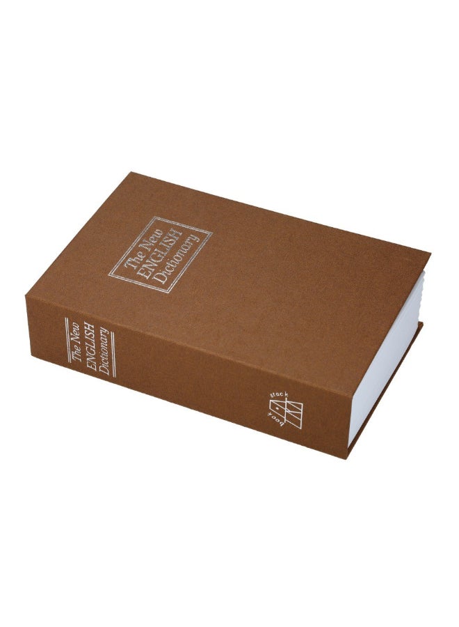 Security Hidden Safe Box With Combination Lock Brown 24cm