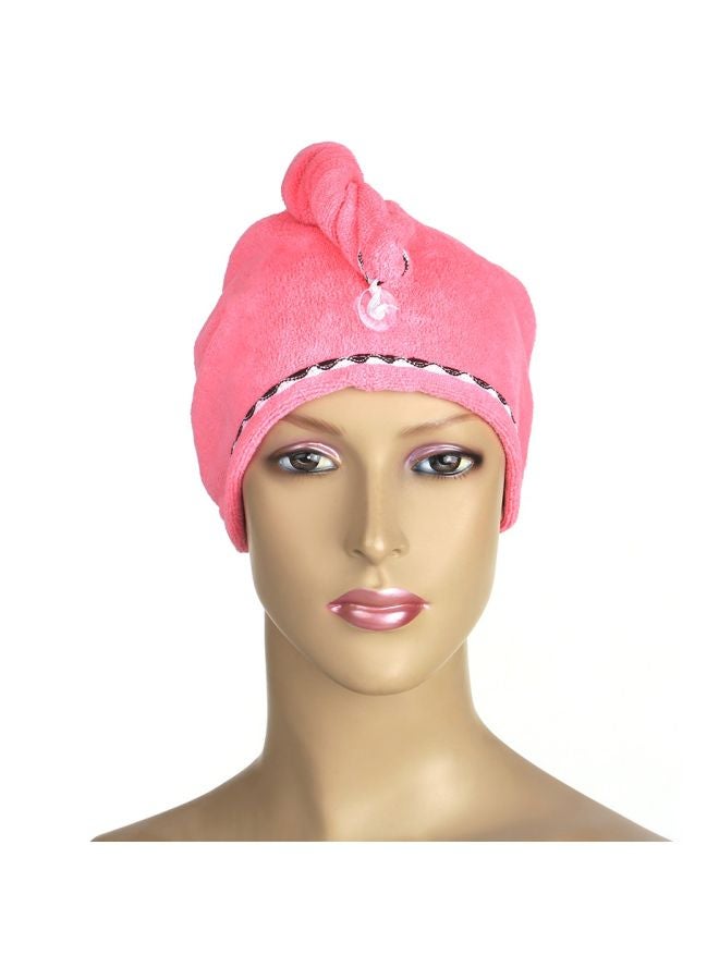 طقم مناشف تجفيف الشعر من المايكروفايبر مكون من قطعتين أزرق 25سم - Image 3