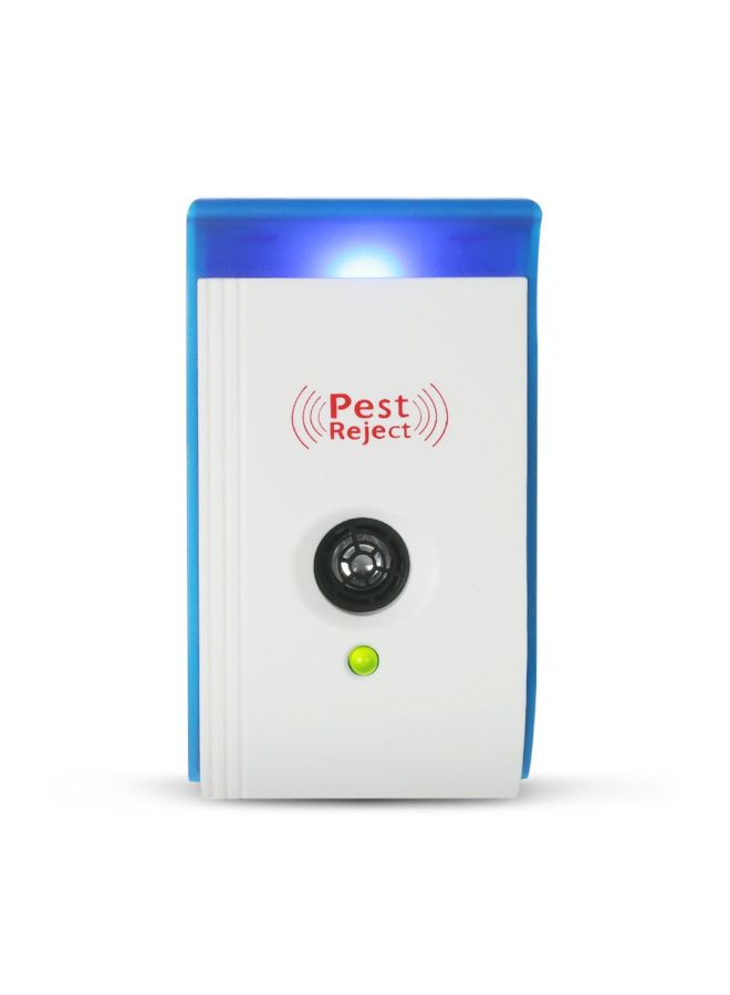 6-Piece Ultrasonic Pest Repeller With Night Light White/Blue 17.5centimeter - Image 3