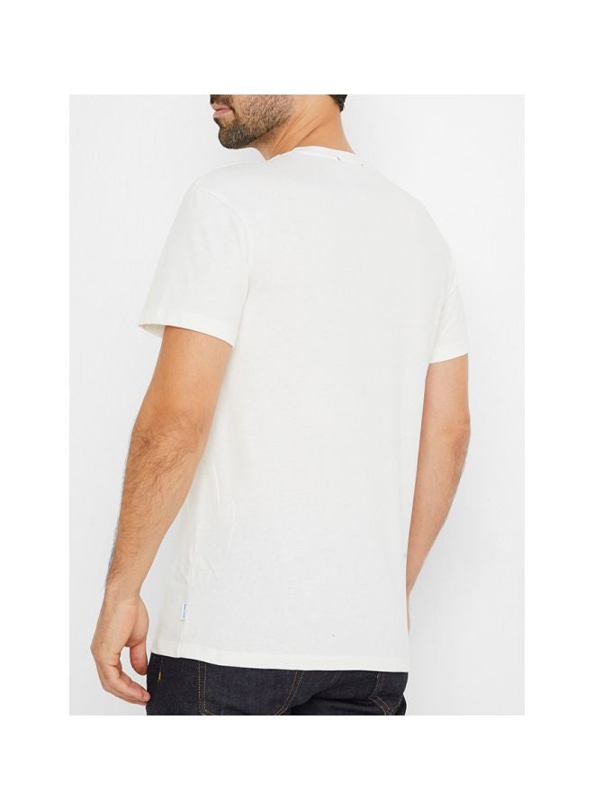 JACK & JONES Printed Pocket Detailed T-Shirt Cloud Dancer  - Image 2