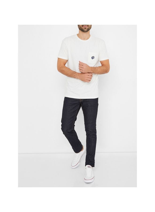 JACK & JONES Printed Pocket Detailed T-Shirt Cloud Dancer  - Image 3