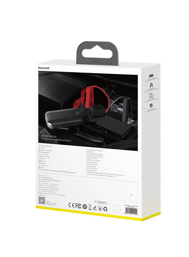 Baseus Super Energy Car Jump Starter Power Bank Black - Image 4