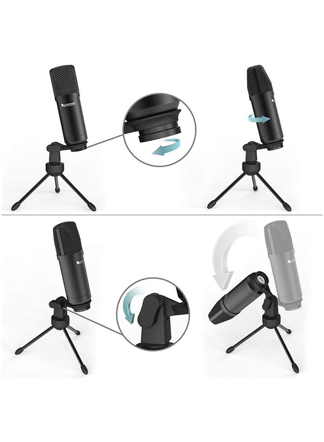 FIFINE K730 USB Condenser Microphone for Windows PC, Laptop, MAC, PS4 with Cardioid Pattern For Voice Recording, Podcast, Video Conference, YouTube Videos K730 Black  - Image 2