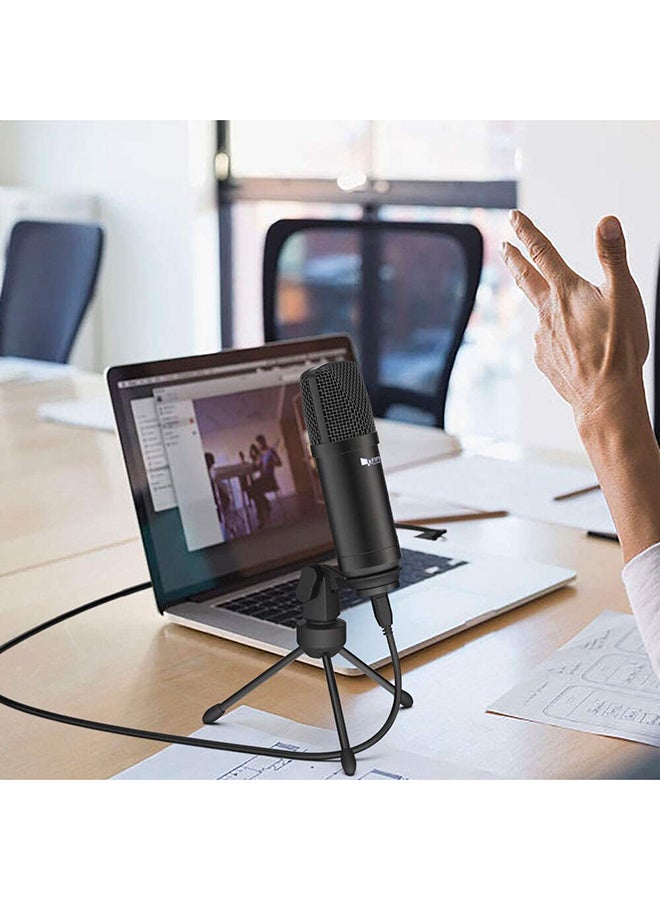 FIFINE K730 USB Condenser Microphone for Windows PC, Laptop, MAC, PS4 with Cardioid Pattern For Voice Recording, Podcast, Video Conference, YouTube Videos K730 Black  - Image 3