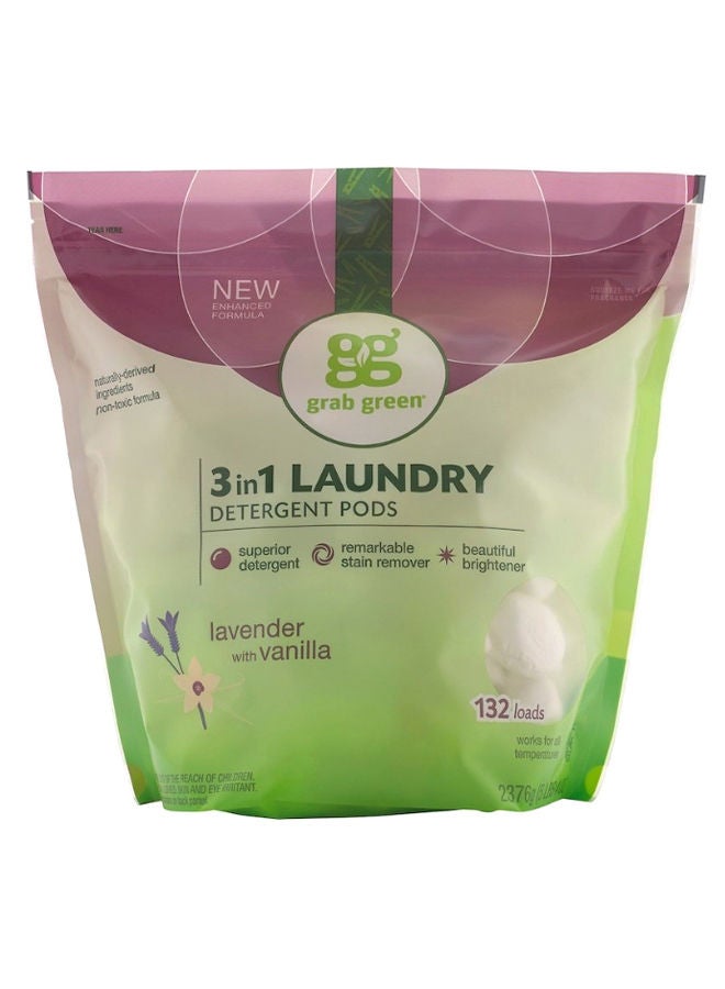 Grab Green - 3-In-1 Laundry Detergent Pods 2376grams - Image 1