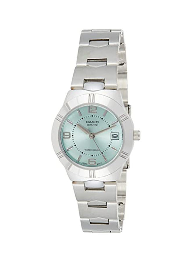 CASIO Women's Water Resistant Analog Watch LTP 1241D - 3A - 33 mm - Silver - Image 1