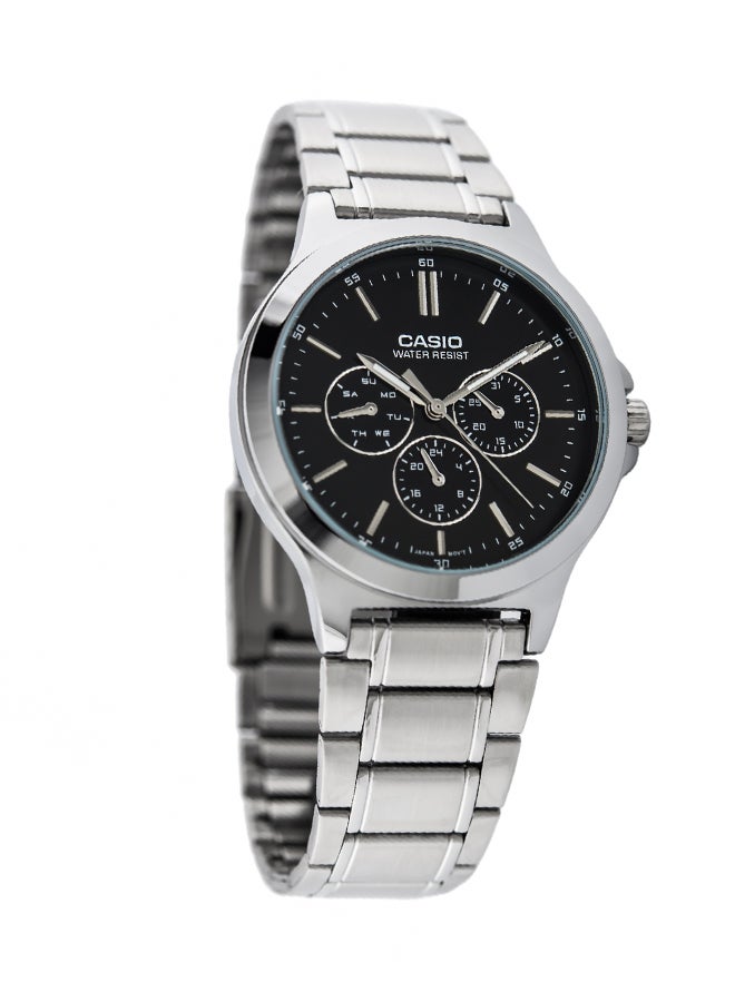 Women's Stainless Steel Analog Wrist Watch LTP-V300D-1A - 34 mm - Silver