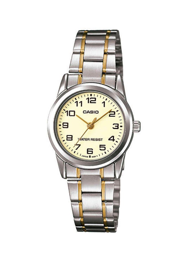 كاسيو ساعة يد بعقارب من الإستانلس إستيل طراز LTP-V001SG-9 للنساء - Image 2