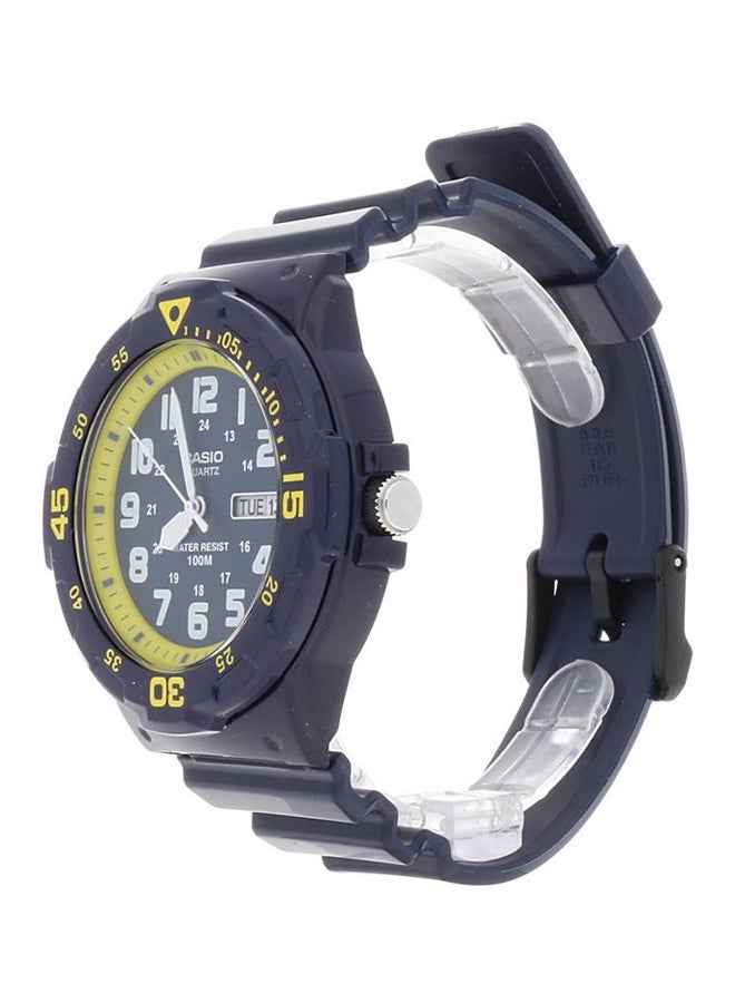 كاسيو ساعة عقارب بسوار من الراتنج مقاومة للماء طراز Mrw-200HC-2BVEF للرجال - Image 2