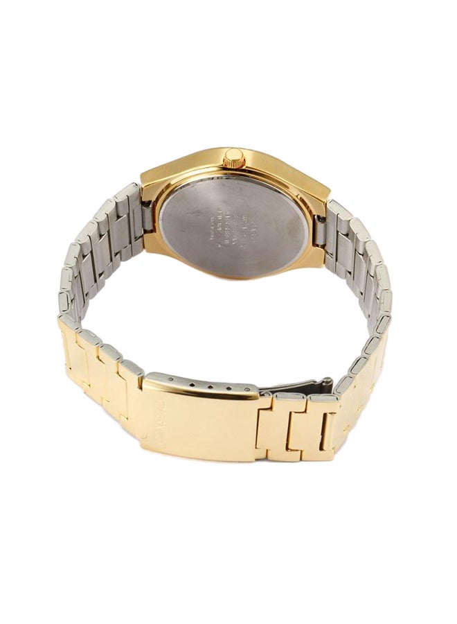 كاسيو ساعة يد بعقارب وسوار من الإستانلس ستيل طراز MTP-1170N-7A - قياس 36 مم - لون ذهبي للرجال - Image 2