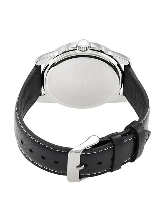 كاسيو ساعة يد بعقارب مقاومة للماء طراز MTP-1314L-8AV - 45 مم - أسود للرجال - Image 2