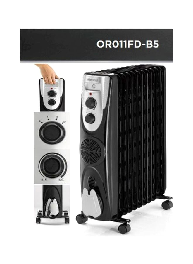 بلاك اند ديكر - مدفأة مملوءة بالزيت بقدرة 2500 وات 2500.0 W OR013FD-B5 أسود - Image 1