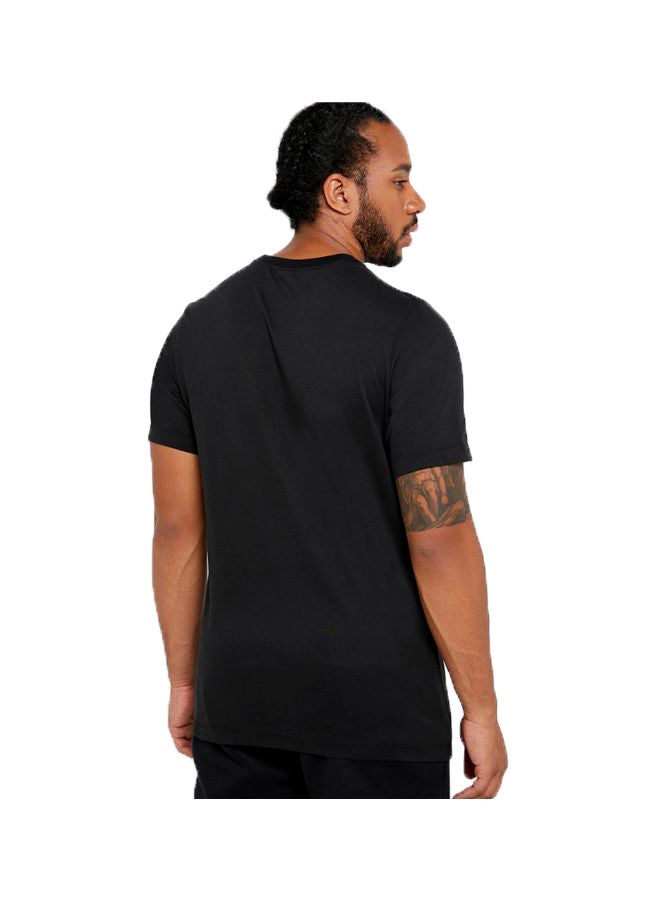 Nike Round Neck Printed T-Shirt Black - Image 2