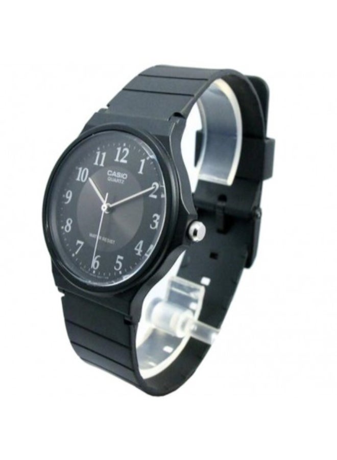 CASIO Men's Leather Analog Quartz Watch MQ-24-1B3LLEF - 34 mm - Black  - Image 2