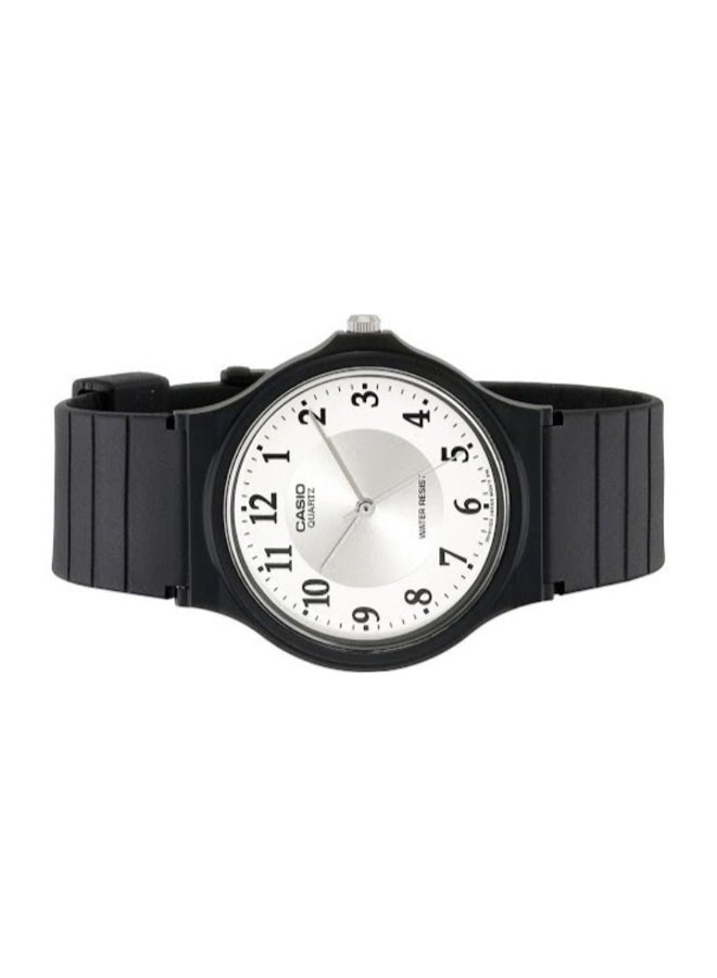 كاسيو ساعة يد بعقارب وسوار من الإستانلس ستيل طراز MQ-24-7B3LLEF - مقاس 34 مم - لون أسود للرجال - Image 2