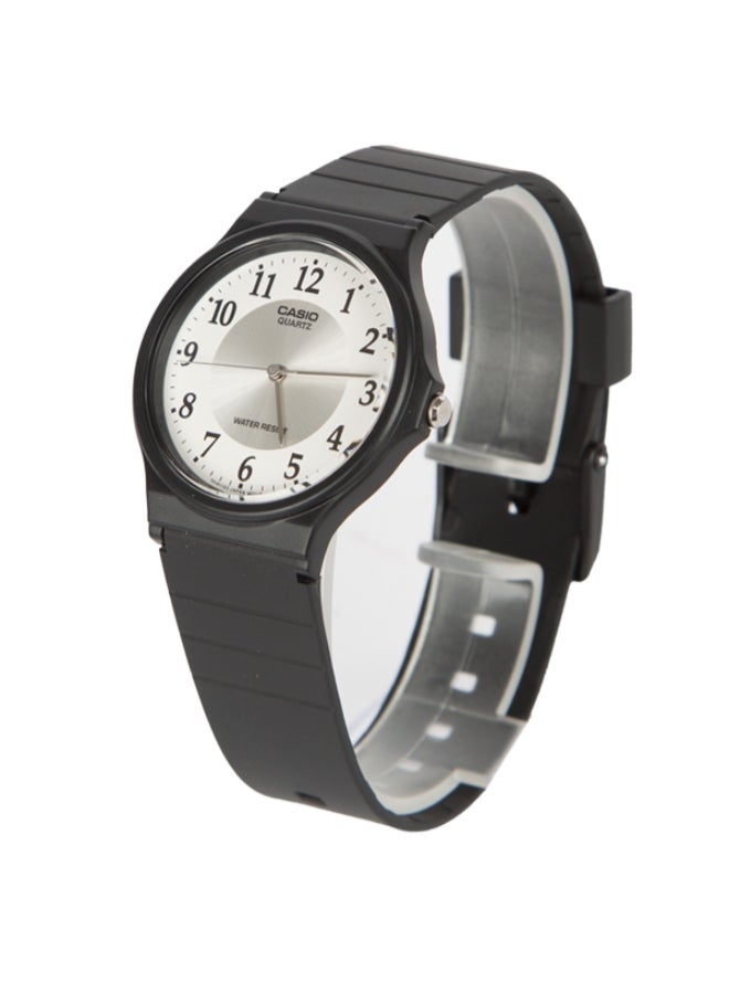 كاسيو ساعة يد بعقارب وسوار من الإستانلس ستيل طراز MQ-24-7B3LLEF - مقاس 34 مم - لون أسود للرجال - Image 3