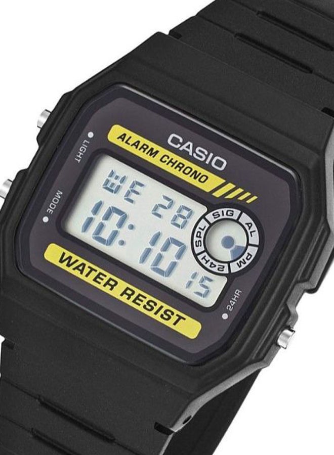 CASIO Men's Silicone Digital Wrist Watch F-94WA-9DG - 40 mm - Black - Image 4