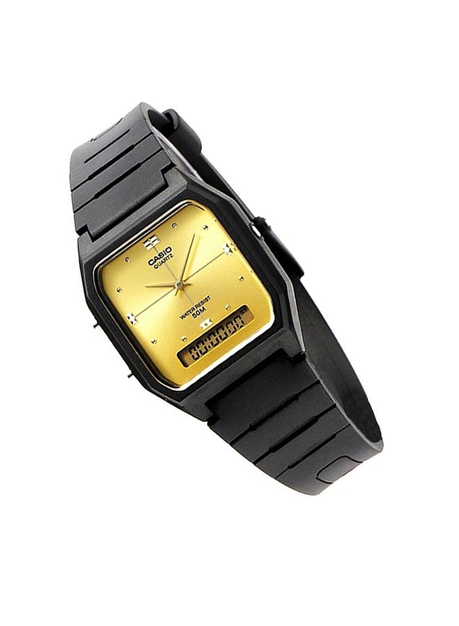 CASIO Men's Resin Analog & Digital Wrist Watch AW-48HE-9AVEF - 31 mm - Black  - Image 2
