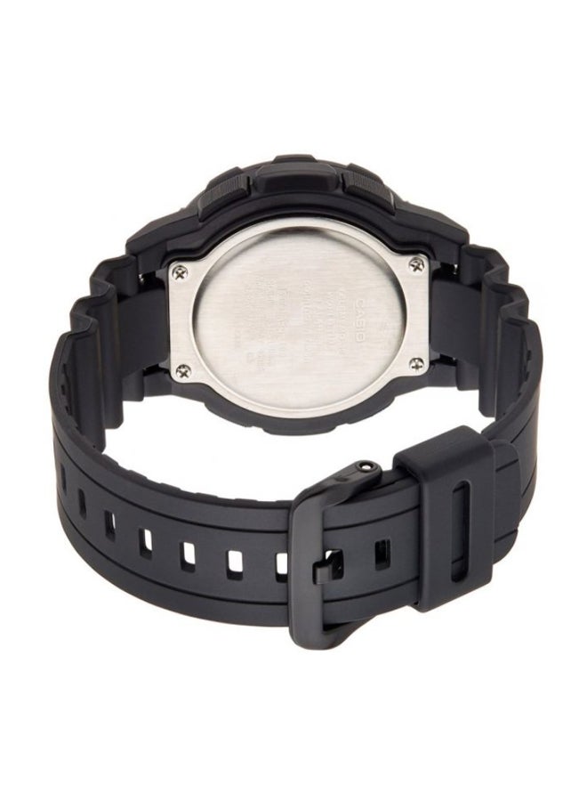 CASIO Men's Rubber Analog & Digital Wrist Watch AEQ-100W-1AVDF - 48 mm - Black - Image 2