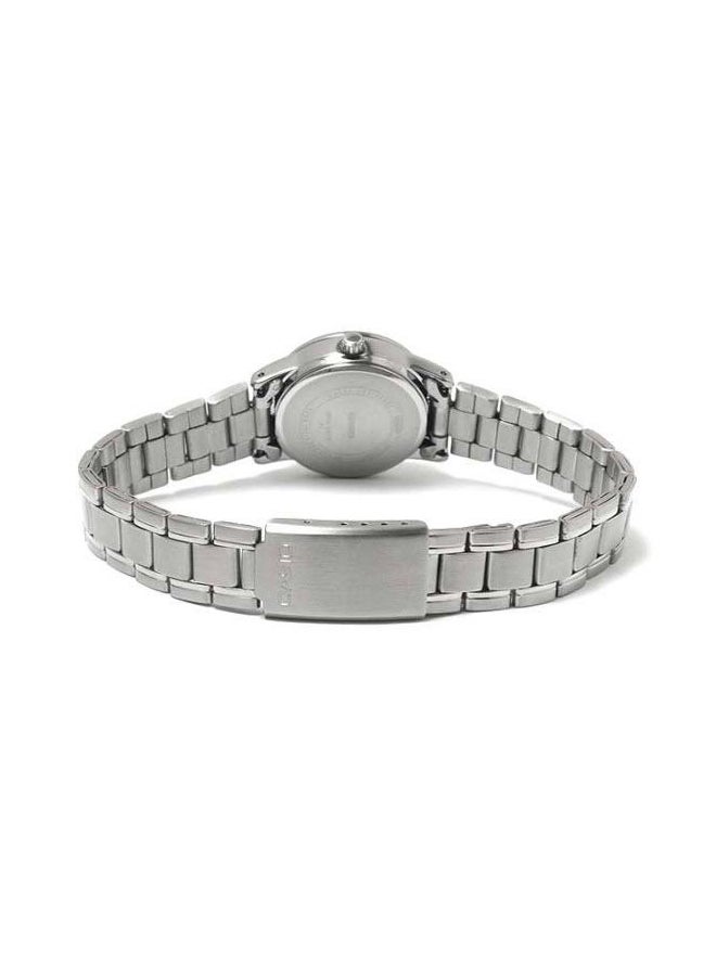 CASIO - Women's Water Resistant Stainless Steel Analog Wrist Watch LTP-V002D-2BUDF - 25 mm - Silver - Image 1
