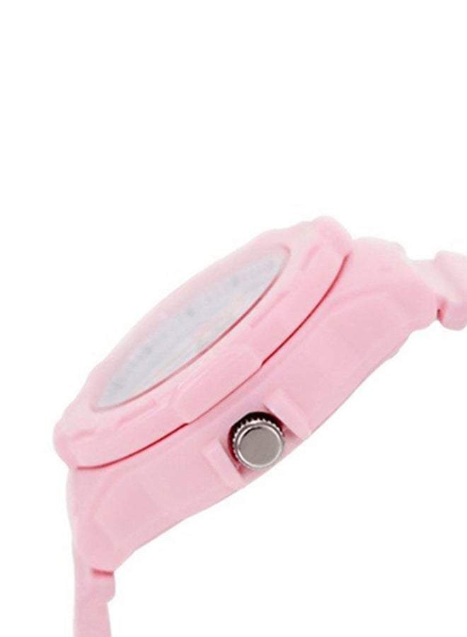 CASIO Women's Rubber BAnd Analog Watch LRW-200H-4B2DF - 34 mm - Pink - Image 3