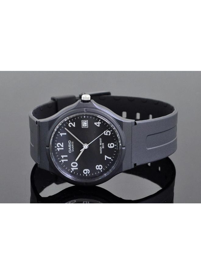 كاسيو ساعة يد بعقارب وسوار من الراتنج - طراز MW59-1BV للرجال - Image 3