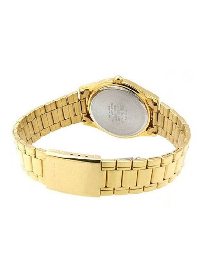 كاسيو ساعة يد بعقارب وسوار من الإستانلس ستيل طراز LTP-1275G-9 - قياس 26 مم - لون ذهبي للنساء - Image 2