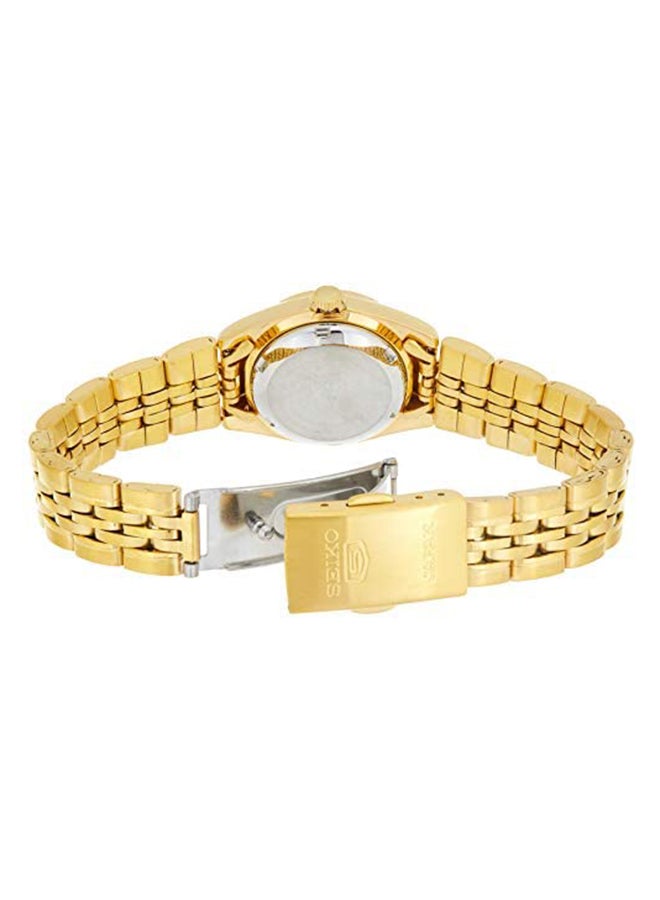 Seiko - women Round Shape Stainless Steel Analog Wrist Watch 30 mm - Gold - SYMA60J1 - Image 1