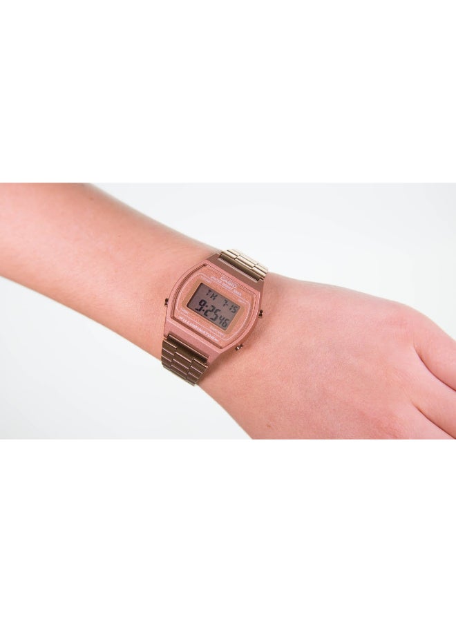 CASIO Women's Water Resistant Stainless Steel Digital Watch B640WC-5A - 35 mm - Rose Gold - Image 3