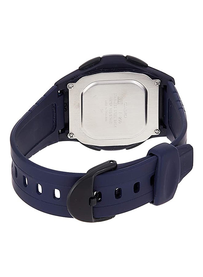 CASIO - Boys' Resin Digital Wrist Watch F-200W-2BU - 44 mm - Blue - Image 1