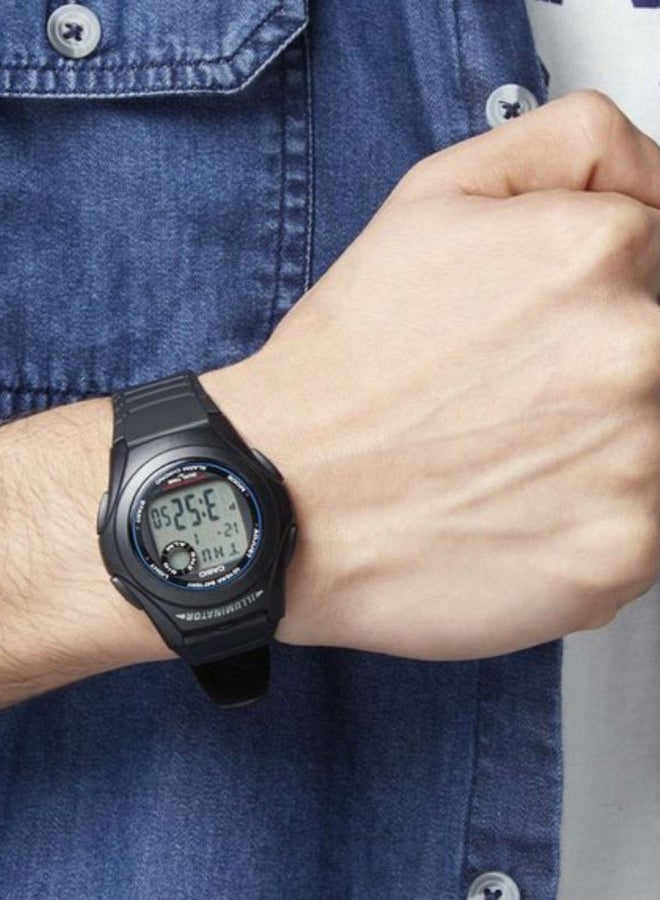 CASIO - Boys' Resin Digital Wrist Watch F-200W-2BU - 44 mm - Blue - Image 1