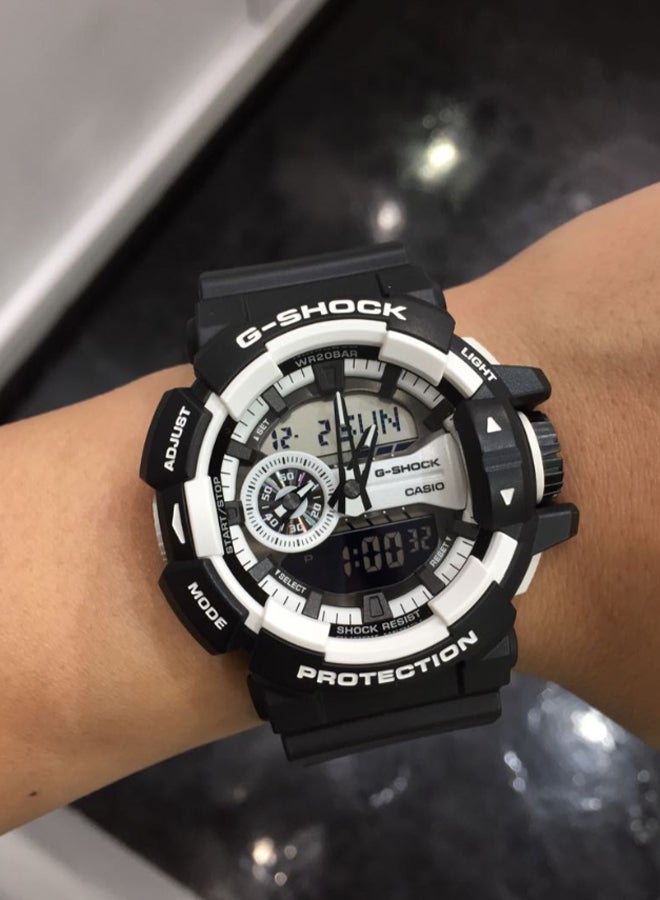 جي شوك ساعة G شوك بعقارب ورقمية طراز GA-400-1ADR men - Image 2