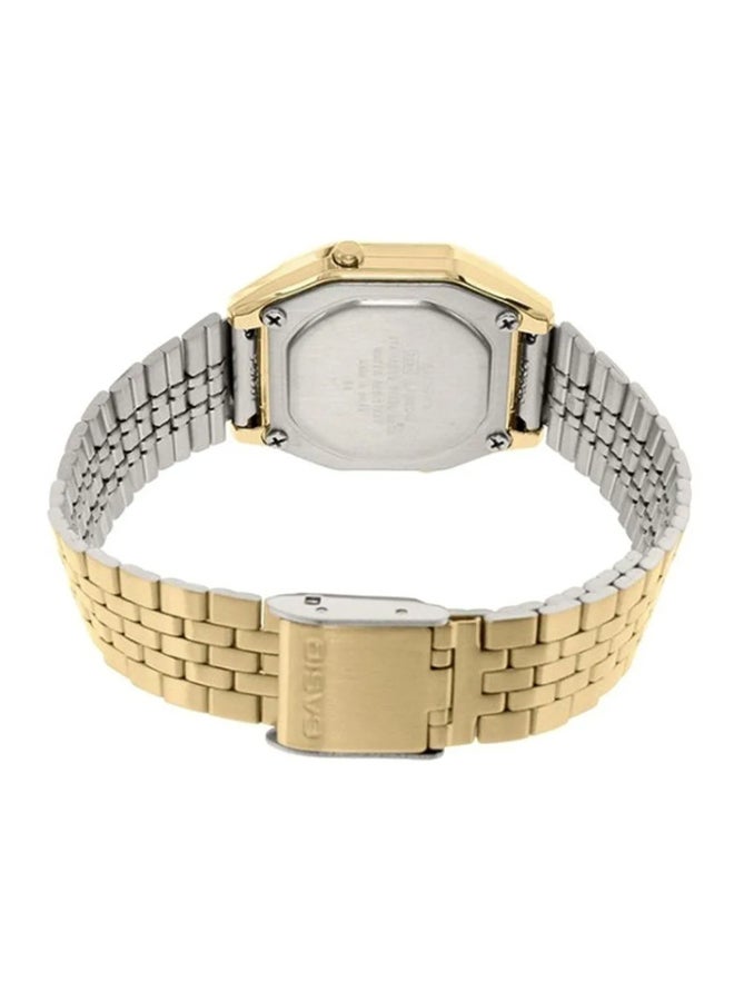 CASIO - Women's Stainless Steel Digital Wrist Watch LA680WGA-9BDF - 28 mm - Gold - Image 1