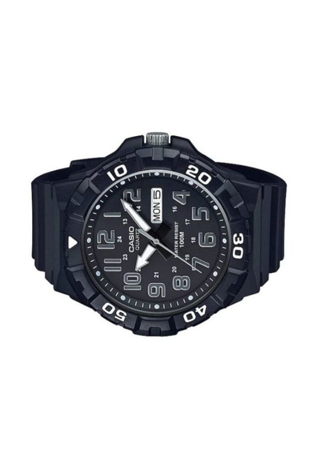 كاسيو ساعة يد بعقارب مقاومة للماء طراز MRW-210H-1AVEF - 55 مم - لون أسود للرجال - Image 3