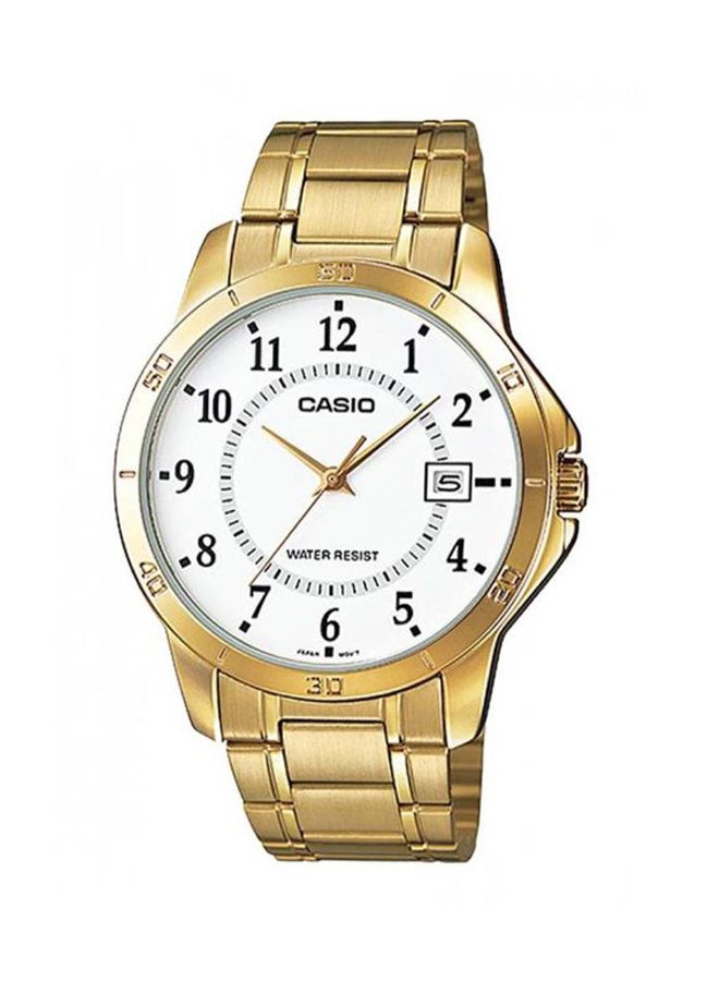 CASIO Men's Analog Wrist Watch MTP-V004G-7 - 42 mm - Gold - Image 1
