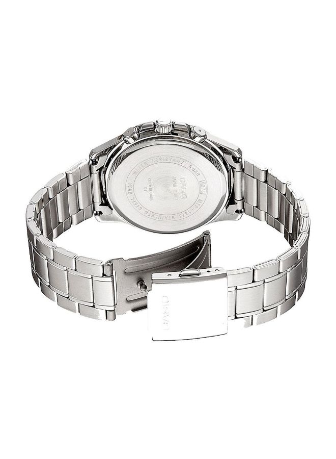 CASIO Men's Chronograph Dress Watch- MTP-1375D-1A - 42 mm - Silver - Image 2