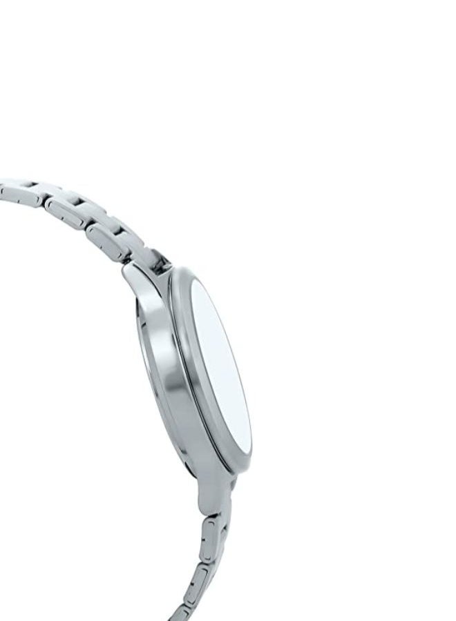 كاسيو ساعة يد كرونوغراف بسوار من الإستانلس ستيل طراز LTP-V300D-2A - قياس 34 مم - لون فضي للنساء - Image 3