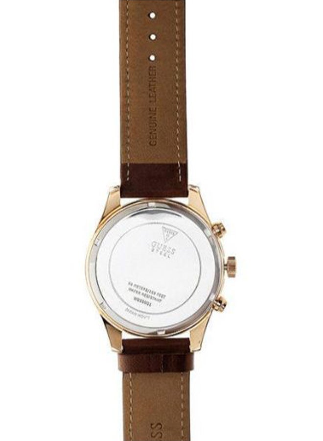 GUESS Men's Leather Analog Wrist Watch W0500G1 - Image 4